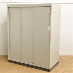 【在庫入替セール品！】開口広々！3枚引き違い書庫！省スペースにおすすめ！天板付きでカウンターとしても使用可能！
■コクヨ/エディア/ニューグレー