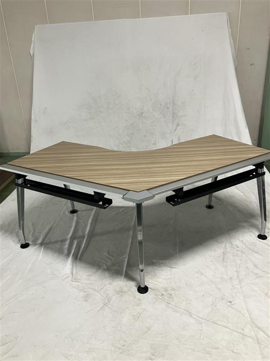 ブーメランデスク　コクヨ　SAIBI-TX　空間をシンプルに美しく彩る　天板カラー：グレインドミディアム　長辺1150　短辺610　
〈岐阜・愛知・三重・静岡・福井〉
                        サイビ
                                    中古
            