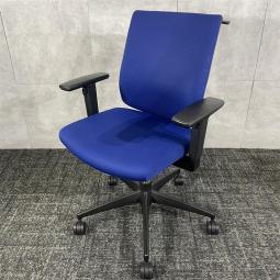 【在宅ワークにも人気！】コクヨ　ウィザード　ローバック　肘付　ブルー　パソコンチェア　事務　執務　中古　福岡　博多　天神　九州最大級