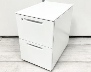 【関西倉庫在庫品】【高品質で使いやすい！当店人気商品！】■コクヨ製　2段ワゴン　ホワイト　■ファイル書類の収納に最適の引出し収納！【デスクサイドキャビネット】【KOKUYO　iS】オフィスバスターズ心斎橋店