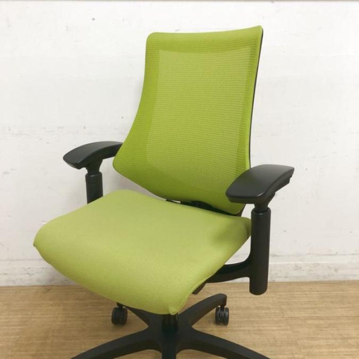 中古】エフメッシュ イトーキ/ITOKI 肘付ハイバックチェア