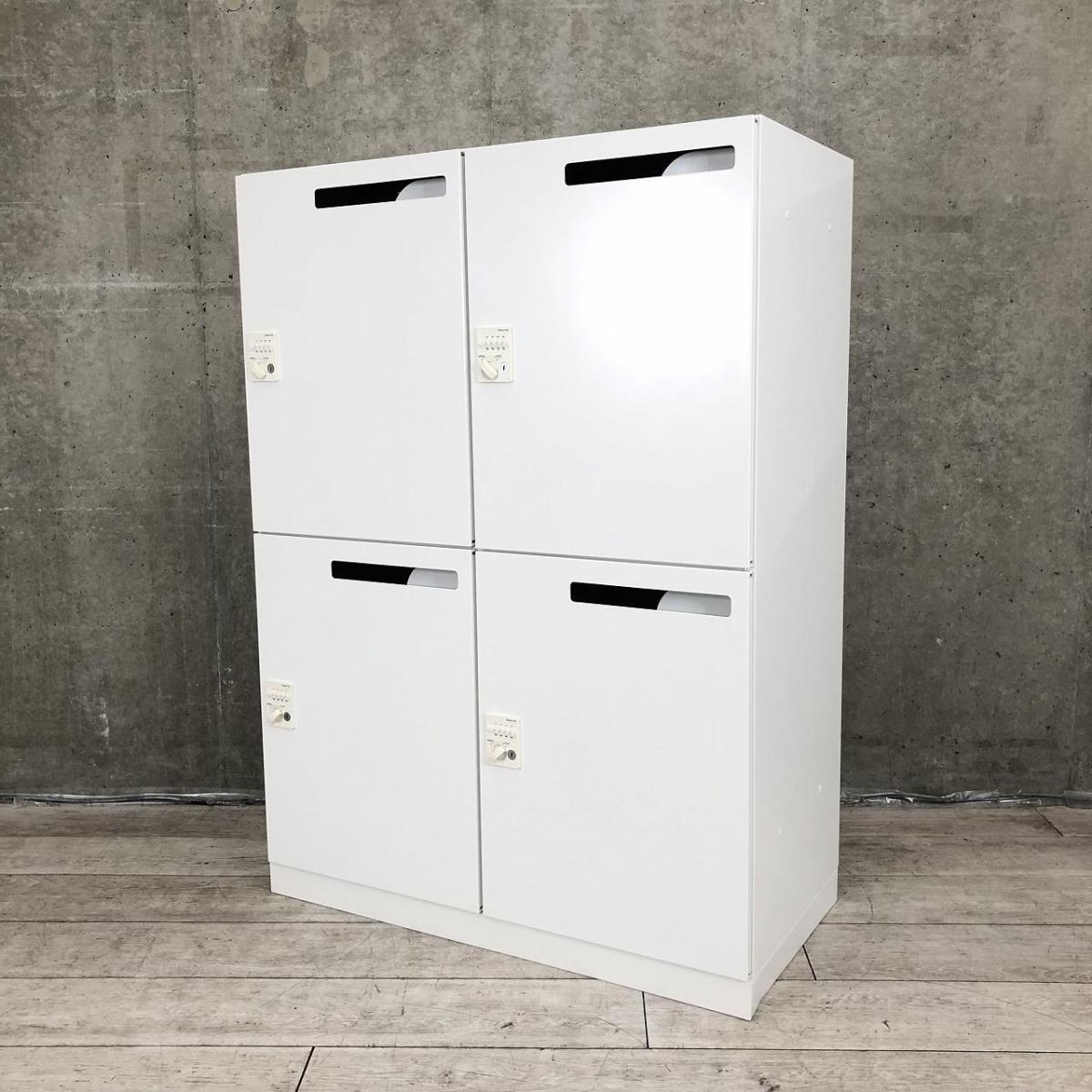 【在庫入れ替えセール】【フレキシブルな働き方に対応！鍵の持ち歩き要らずで便利に使える！】■コクヨ(KOKUYO)製　エディアシリーズ　4人用パーソナルロッカー　■ダイヤル錠タイプ　■メールボックス付　■ホワイト
                        エディアロッカー
                                    中古
            