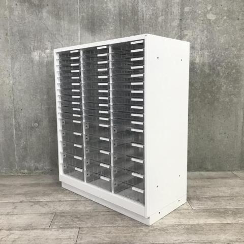 【中古】シンライン  イトーキ（ITOKI） ローキャビネット／クリスタルトレー