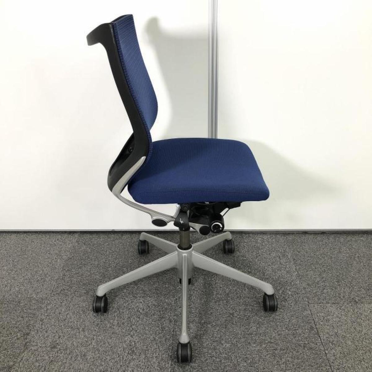 【かんかん】製造年不明　オカムラ　バロン　ハンガーなし　ハイバック 中古】バロンチェア オカムラ/okamura 肘無ローバックチェア