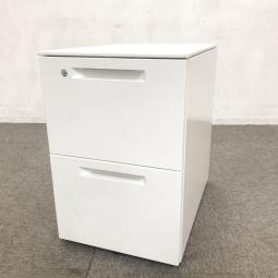 【関西倉庫在庫】コクヨ社ホワイトシリーズ「iS（アイエス）」入荷！ホワイト　2段ワゴン　【弊社使用欄：A01018646】