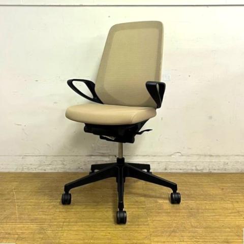 【在庫入替セール】【8月上旬入荷予定】イトーキ　ノート　ハイバックモデル　ループ肘（固定肘）　ファッション性の高いチェア　プレーンメッシュ　張地：サンドイエロー　【愛知・名古屋・豊田・静岡・浜松】