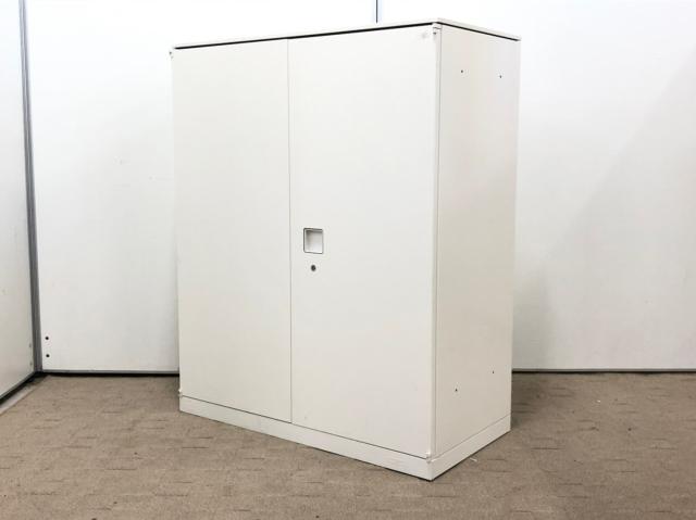 【中古】レクトライン  オカムラ（okamura） ローキャビネット／両開き