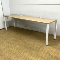 コクヨ　ワークフィット　片面タイプ　スタンダードテーブル　天板：ナチュラルオーク　脚：ホワイト（アジャスタータイプ）　【愛知・名古屋・豊田・静岡・浜松】