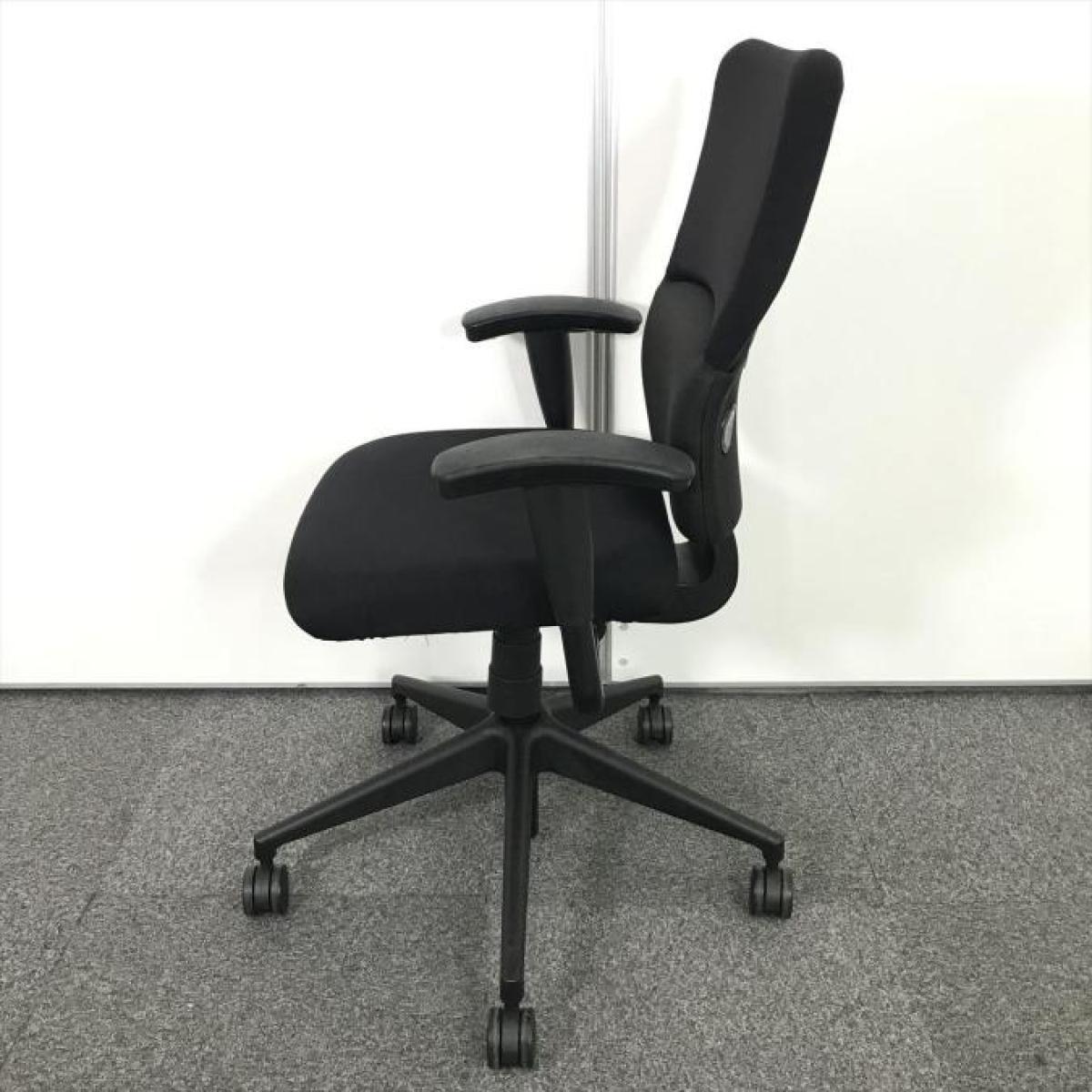 中古】LetsB レッツB Steelcase/スチールケース 肘付ハイバック
