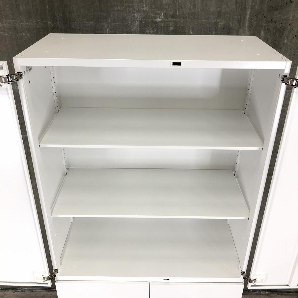 コクヨ　KOKUYO⭐️書庫(本棚) ハイキャビネット／両開き＋3段ラテラル① 中古】エディア コクヨ/KOKUYO ハイキャビネット／両開き＋3段