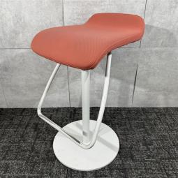 【状態考慮し特価☆スタイリッシュなデザイン！上下昇降可能なカウンターチェア！】■オカムラ　メルチェシリーズ　カウンターチェア　上下昇降　ピンク　ハイチェア　福岡　博多　天神　九州最大級