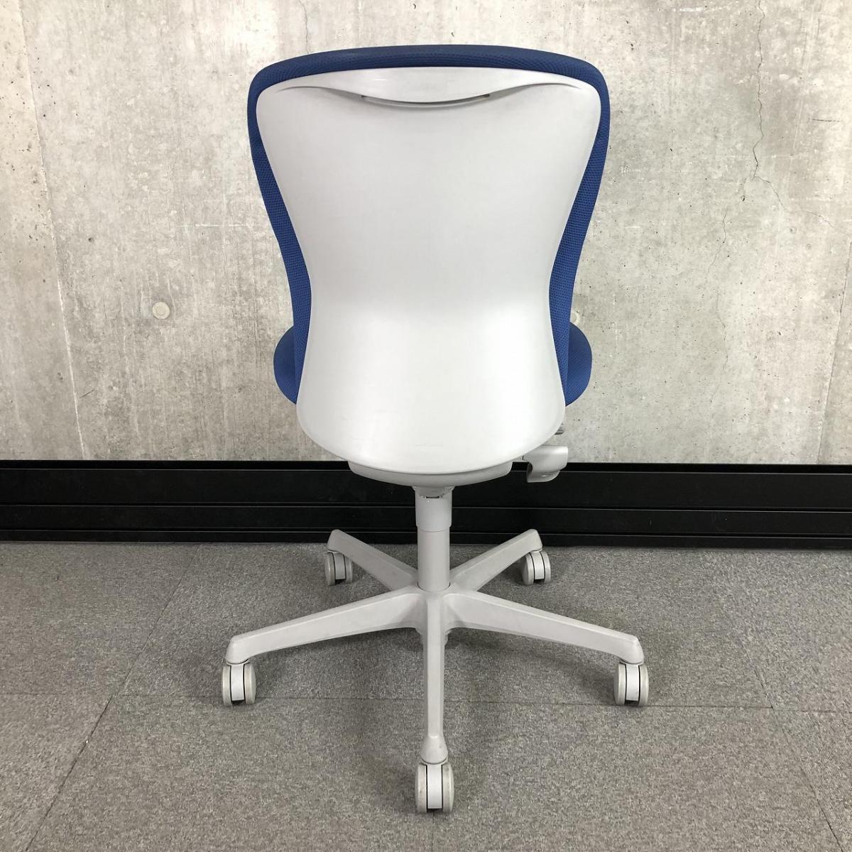 ビンテージ古家具◾️okamura 岡村製作所 キャスター付き シェルチェア 椅子 中古】スラート オカムラ/okamura 肘無ハイバックチェア 536678