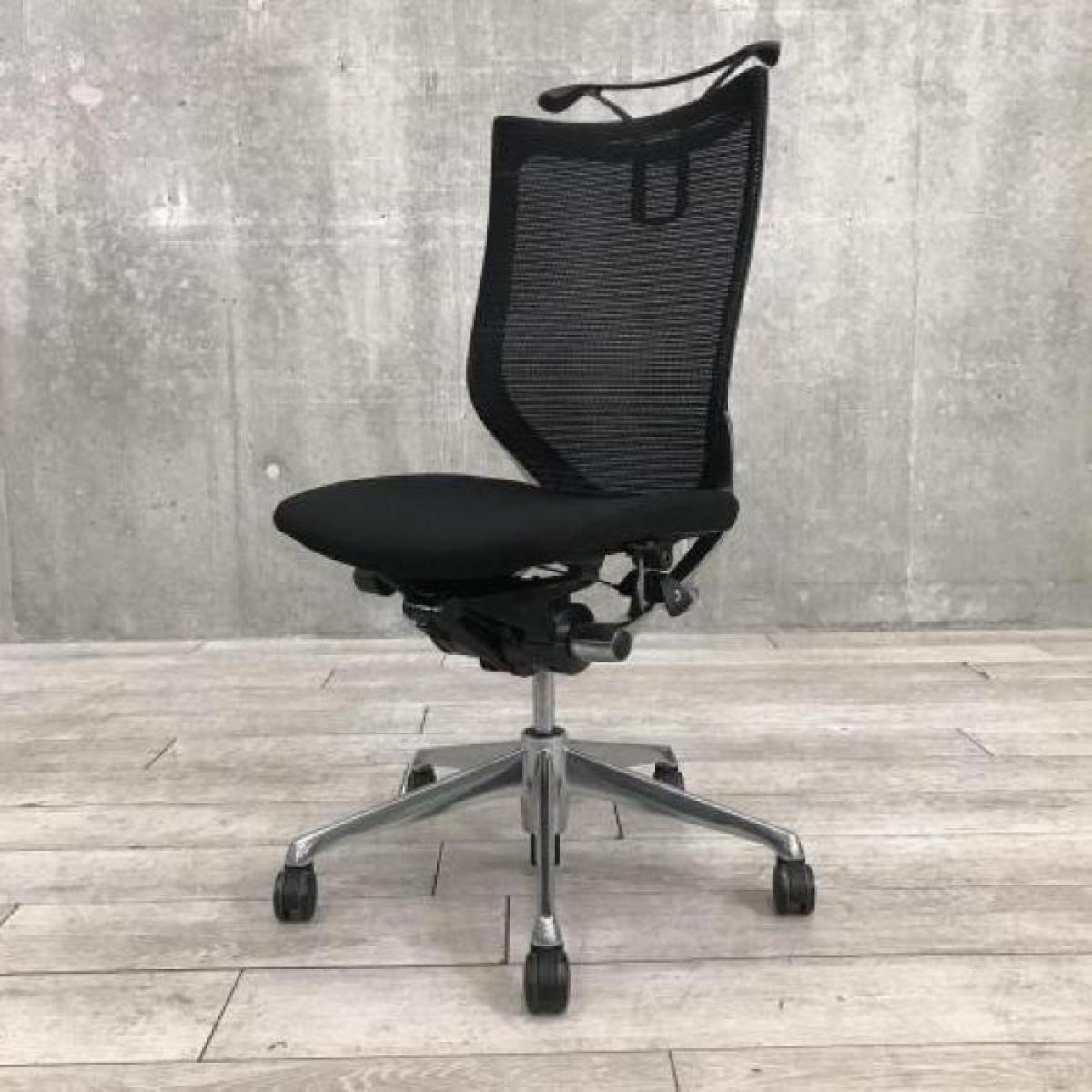 tz　オカムラ　バロン　ハイバック　背・座メッシュ　中古品 中古】バロンメッシュチェア オカムラ/okamura 肘無ハイバック