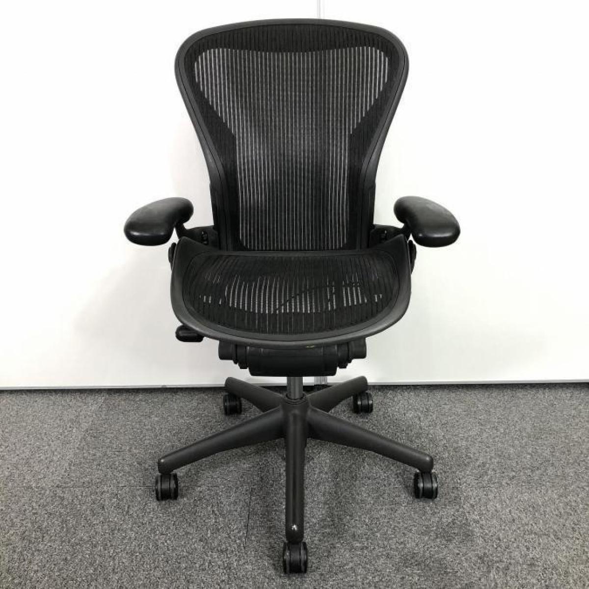 [送料込み]ハーマンミラーアーロンチェア(肘付ハイバックチェア) 中古】アーロンチェア Herman Miller/ハーマンミラー 肘付