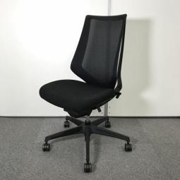 【1脚限定】【クレジット決済優先】【心地よい座り心地とスタイリッシュなデザインが人気です！】【大人気！メッシュ背面×ハイバック】■コクヨ（KOKUYO）製　デュオラ（Duora）チェア　肘無ハイバック　■ブラック　■背面メッシュ　オフィスバスターズ　梅田本店