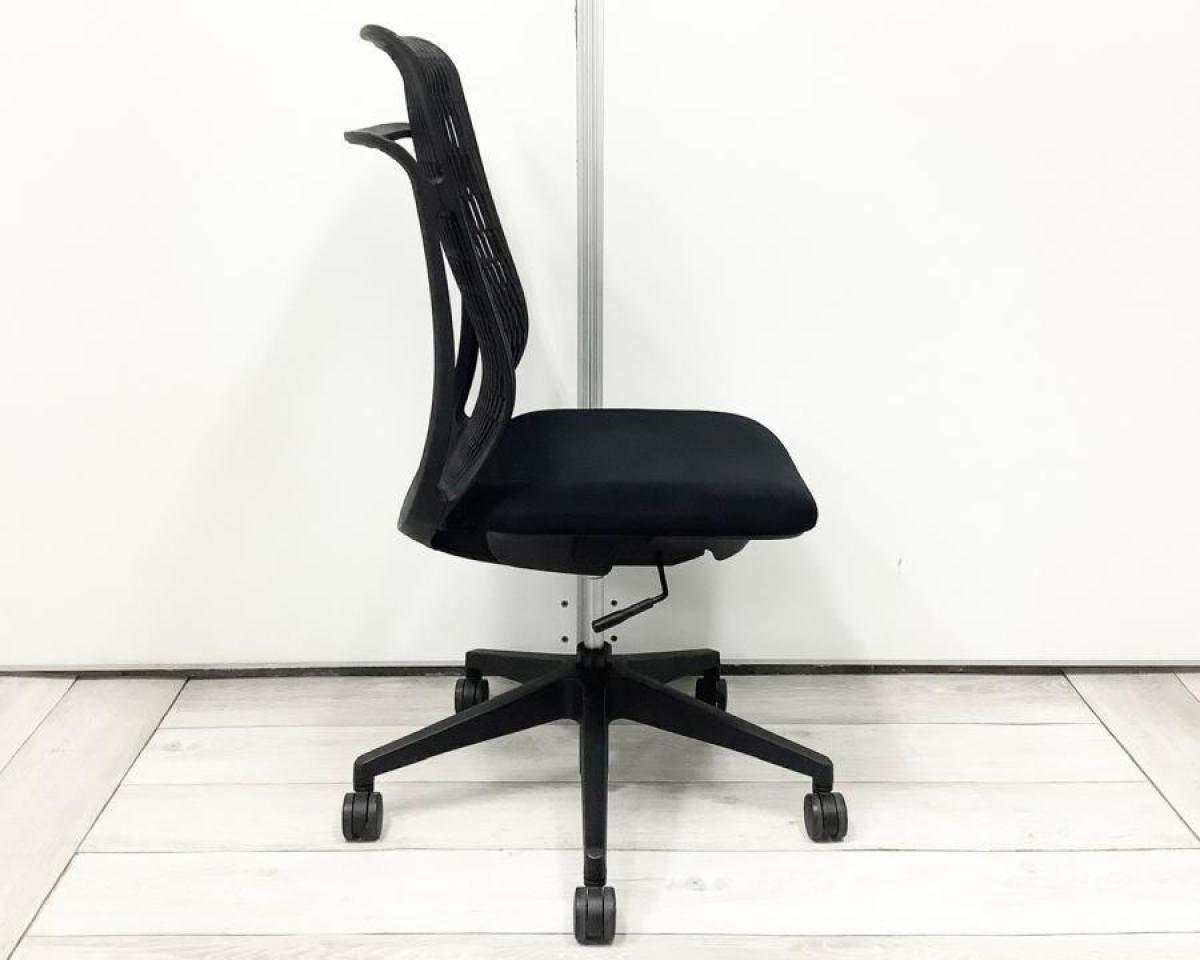 内田洋行　AJチェア　ハイバック　肘なし　ブラック　2021年製 中古】AJチェア ウチダ/UCHIDA 肘無ハイバックチェア 534880