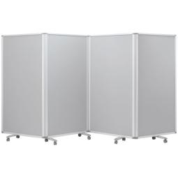 【1点限り】激レア商品入荷！4連パーテーション　1枚当たりW900　グレー　目隠し　会議室　間仕切り