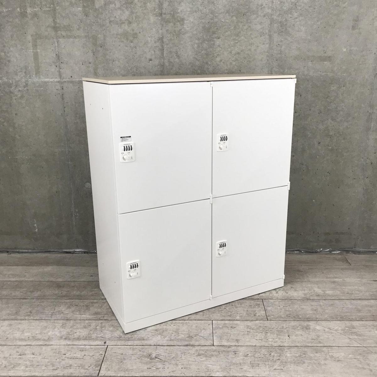 中古】レクトラインロッカー 4B388X ZA75 オカムラ/okamura 4人