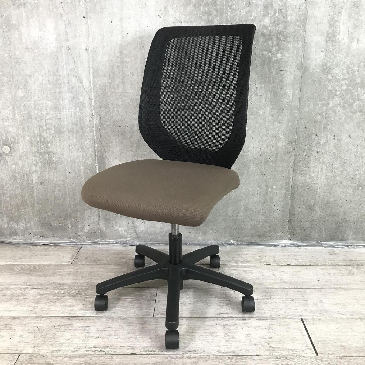 ITOKI イトーキ　廃盤 トニコチェア ベージュ　レトロモダン 中古】コルト イトーキ/ITOKI 肘無ハイバックチェア 535532