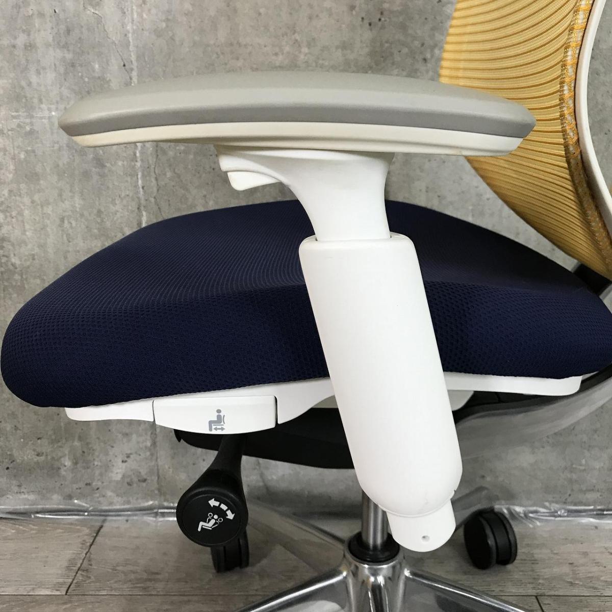 owanaさん専用 中古】サブリナ C833BW 6545 オカムラ/okamura 肘付ハイバック