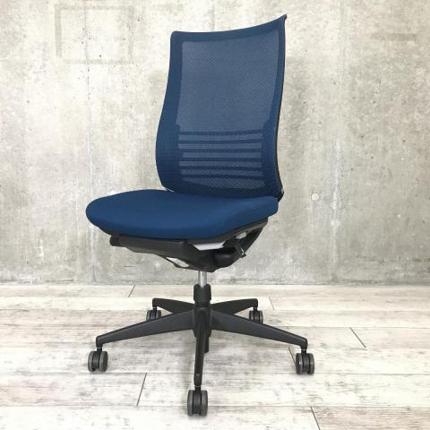 【るー】【KOKUYO】ベゼル 肘付ハイバックチェア 樹脂脚 中古】ベゼル 樹脂脚 コクヨ/KOKUYO 肘無ハイバックチェア