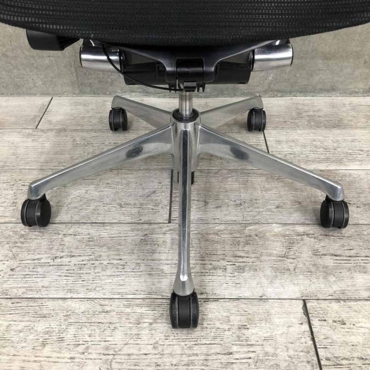 【中古 S(美品)】Baron(バロン) CP85AR-FDH1 中古】バロンメッシュチェア CP85AR FDH1 オカムラ/okamura 肘無
