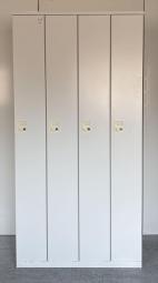 【鍵の持ち歩き要らずのダイヤル錠タイプ！移転や増員を検討されている方にオススメ！】■イトーキ（ITOKI）　LBシリーズ　4人用ロッカー　更衣ロッカー　W900×D515㎜　■ダイヤル錠　■ホワイト【人気のホワイトロッカーがこの価格！】