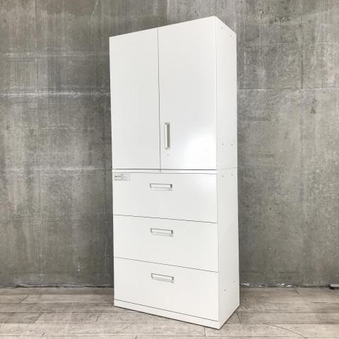 コクヨ　KOKUYO⭐️書庫(本棚) ハイキャビネット／両開き＋3段ラテラル① コクヨ KOKUYO⭐️書庫(本棚) ハイキャビネット／両開き＋3段ラテラル