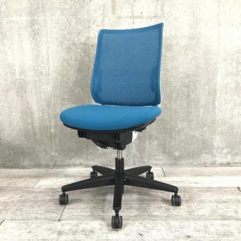 【たのめる便】KOKUYO Mitraミトラ チェア　肘付き★ブルー★ コクヨ（KOKUYO） ミトラシリーズ(mitra) 一覧 - 中古オフィス