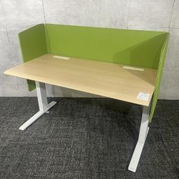【博】昇降テーブルが入荷　パーテーション付き　オカムラ製　スイフトテーブル　昇降幅H650～H1250　レア商品　　福岡　中古　安い　九州最大級
