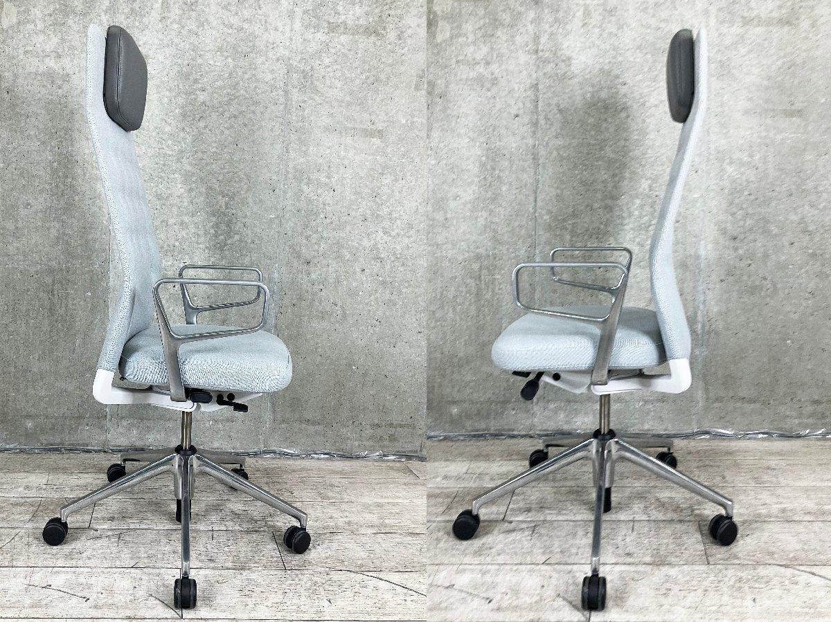 【中古 A(中古品)】ID Trim L(ID トリム L) 431-004-11-21-31-21-F30-13-30 中古】ID Trim vitra/ヴィトラ 肘付ハイバックチェア 536950