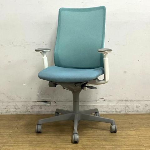 【中古】フルーエントチェア CB85WR　FKA6 オカムラ（okamura） 肘付ハイバックチェア