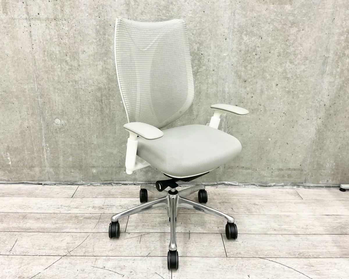 中古】サブリナ C854BW FSZ3 オカムラ/okamura 肘付ハイバック