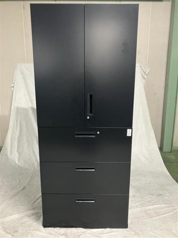 コクヨ　KOKUYO⭐️書庫(本棚) ハイキャビネット／両開き＋3段ラテラル 中古｜コクヨ｜NS｜両開き4段ラテラルユニット書庫（H6cm