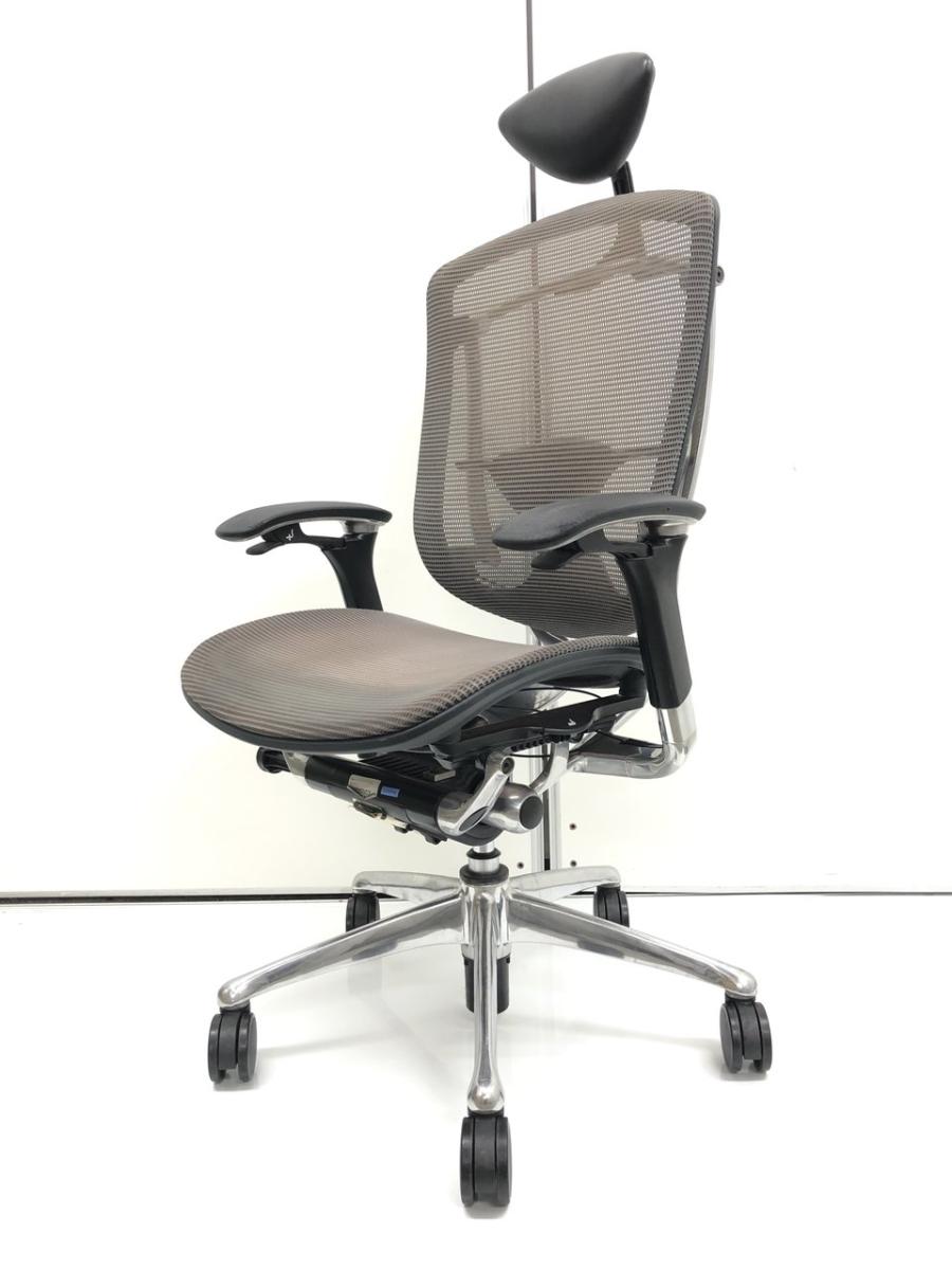 【世界で認められた革新的タスクチェア！】■オカムラ　コンテッサチェア　可動肘付　ライトグレー　小型ヘッドレスト付　■人間工学に基づいた快適な座り心地を実現！【Okamura　Contessa】
                        コンテッサチェア
                                    中古
            