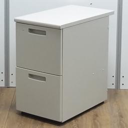 コクヨ製　BS　ニューグレー　デスクの拡張に・・・　A4ファイル2段収納　2段脇机！！