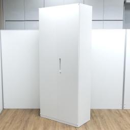 ★イナバ製　TF　ホワイト　W900ｘD450ｘH2150サイズ　シリンダー　扉が大きく開いて出し入れしやすい！　たっぷり6段収納できます　ハイキャビネット　両開き書庫！！