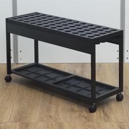 ★コクヨ製　ブラック　5x12　60本収納タイプ　W880xD320x500サイズ　キャスター付　大容量　区切りがあってスッキリ収納！　オフィスの必需品のアンブレラスタンド！　傘立て！！