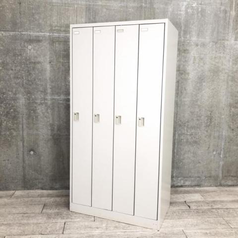 中古 PLUS L5-105L-4MD ４人用 ロッカー ホワイト ダイヤル錠 中古｜4人用ロッカー商品一覧｜オフィス家具の販売・通販サイト