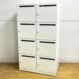 【在庫入替セール】コクヨ　iNON　8人用メールロッカー　ダイヤル錠　ホワイト　庫内仕切りBタイプ　珍しいサイズが入荷です　※非常解除キーは別途費用で作成可能