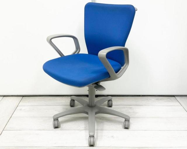 【中古】カロッツァチェア CK94GR FS16 オカムラ（okamura） 肘付ローバックチェア