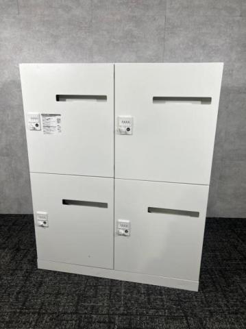 【中古】レクトラインロッカー  オカムラ（okamura） 4人用パーソナルロッカー