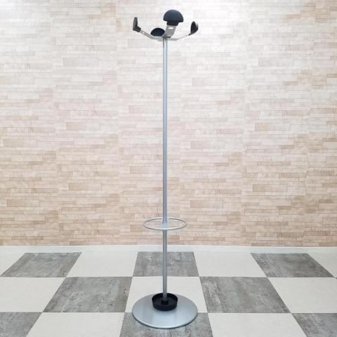 【役員室でもなじみます!おしゃれなポールタイプのコートハンガー!ご自宅にもマッチします!】【ポールタイプ】■イトーキ製 ポールハンガー ■シルバー オフィスバスターズ