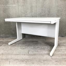 【安心の国内メーカー！スタンダードなサイズ幅1200㎜のオフィスデスク！】 ■イナバ（Inaba）製　デュエナ（DuENA）シリーズ　平机　引き出し有り　■ホワイト