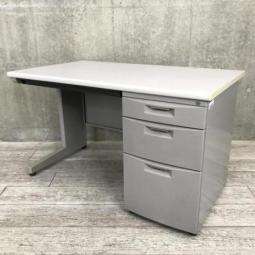 【収納も充実で使いやすい！幅1200㎜の定番人気サイズの片袖机！】■イトーキ（ITOKI）製　CZNシリーズ　片袖机　(W1200/D700/H700)　■ホワイトグレー　■シリンダー錠【AD】
