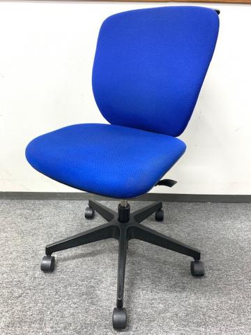 【中古】プラオチェア  イトーキ（ITOKI） 肘無ローバックチェア