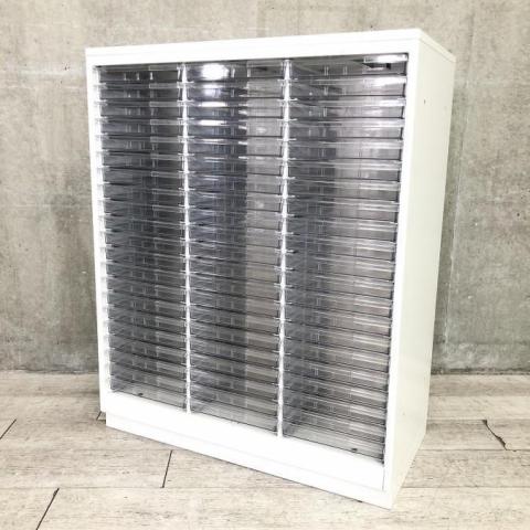 【中古】シンライン  イトーキ（ITOKI） ローキャビネット／クリスタルトレー