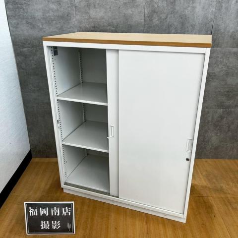 【中古】シンライン  イトーキ（ITOKI） ローキャビネット／引き違い