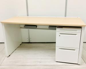 【セット商品（デスク×1台/ワゴン×1台）】平デスク 片面フリーアドレスデスク オススメ(おすすめ) 大人気 ・PLUS/プラス ・STEGEO FREE/ステージオフリー ※横浜本店撮影※