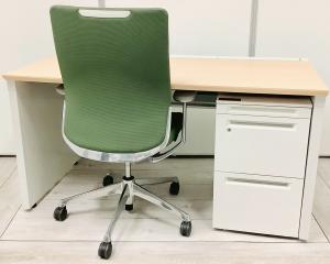 【セット商品（デスク×1台/ワゴン×1台/チェア×1脚）】平デスク 片面フリーアドレスデスク オススメ(おすすめ) 大人気 ・PLUS/プラス ・STEGEO FREE/ステージオフリー ※横浜本店撮影※